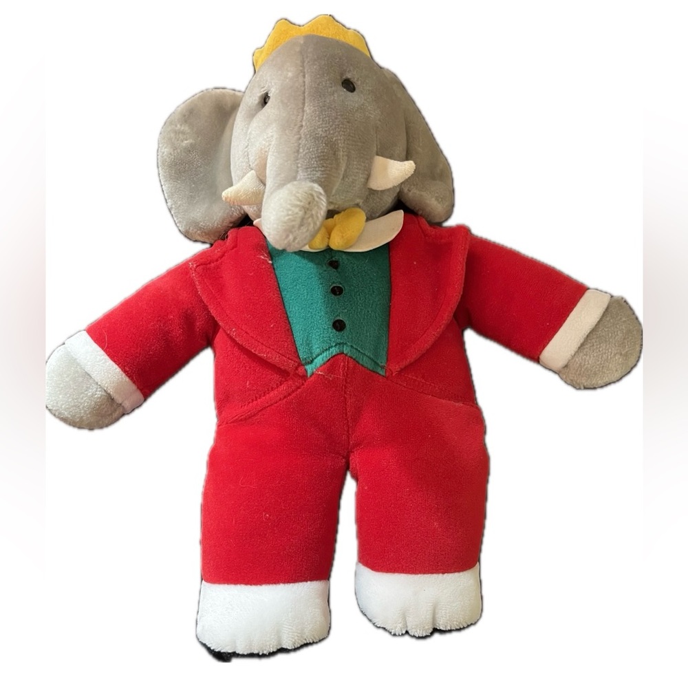 Gund Babar elephant. 1988 Christmas edition. Valentines